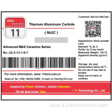 MXenes series Nb2C less (single) layer dispersion